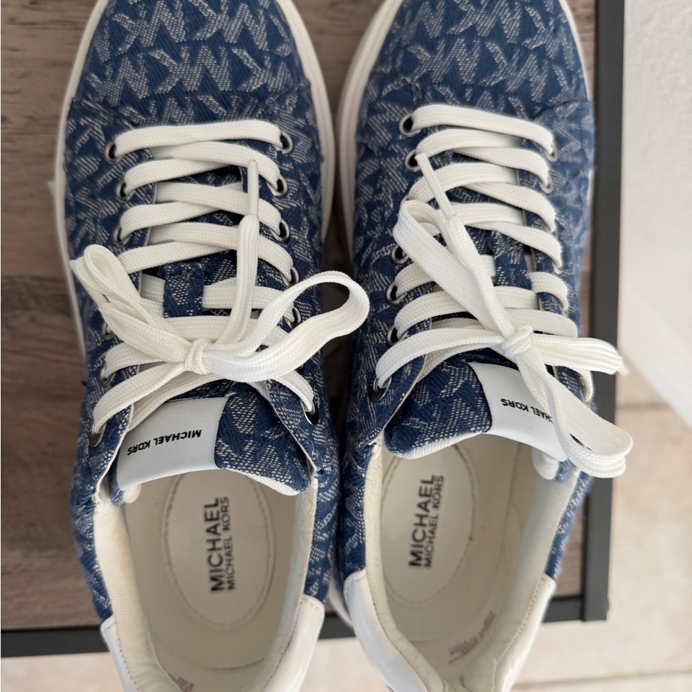 Michael Kors Kids Denim Blue Sneakers